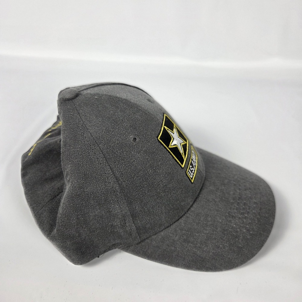 US Army Military Tactical Gray Embroidered Baseball Cap Hat Adjustable One Size